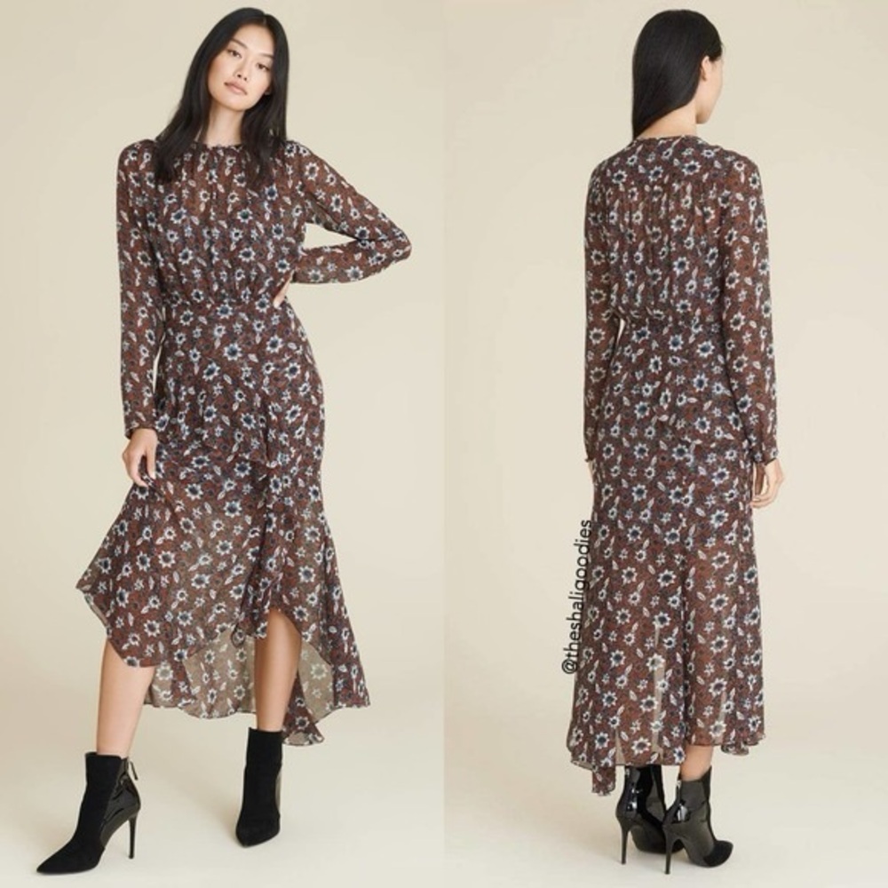 Veronica Beard Sazan Runway Asymmetric Ruffled